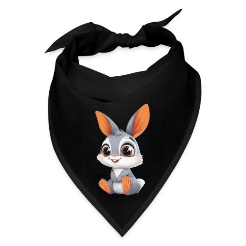 Multicolor Baby Rabbit Cartoon Sitting - Bandana