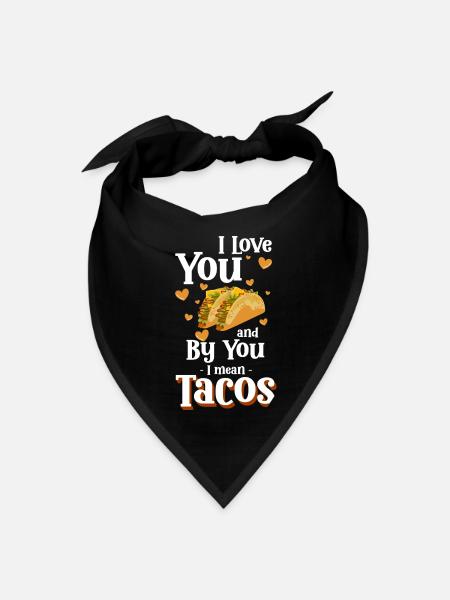 Mexican Hunger Hungry Foodie - Bandana - black - Front