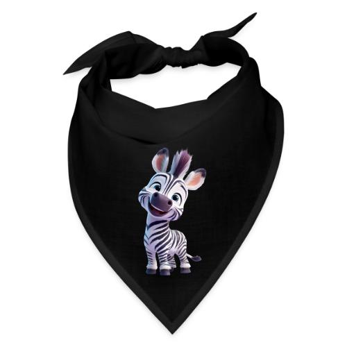Playful 3D Baby Zebra Smiling Brightly - Bandana
