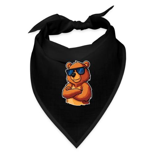 Cool Bear Sunglasses Cartoon Design - Bandana