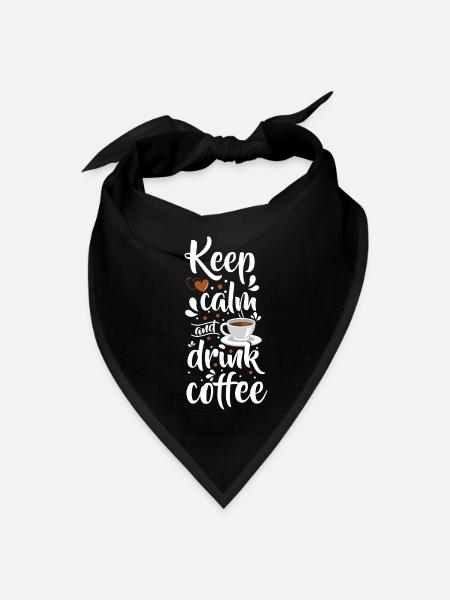 Barista Cafe Coffee Lover - Bandana - black - Front