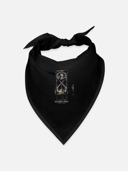 Valuable Time Mountain Hourglass - Bandana - black