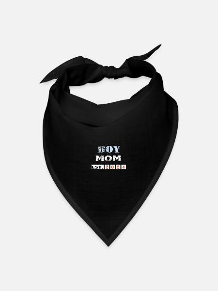 Boy Mom - established 2024 - Bandana - black - Front
