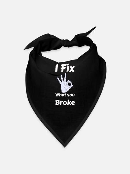 Mechanic  - Bandana - black - Front