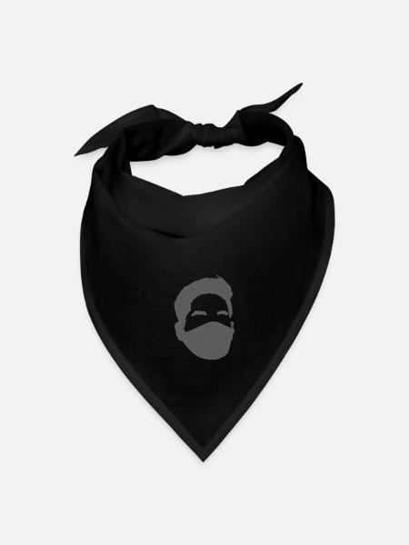 Mask - Bandana - black - Front