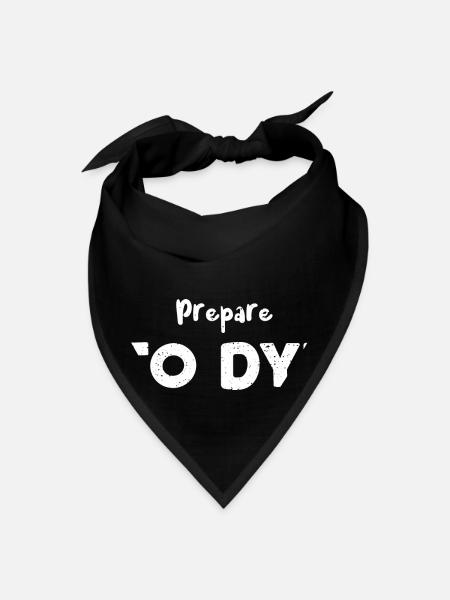 Prepare To Dye - Eggs - Bandana - black - Front