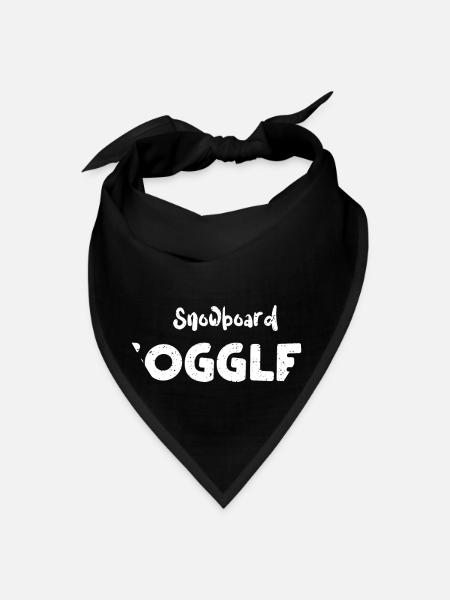 Snowboard Goggles - Skiing - Bandana - black