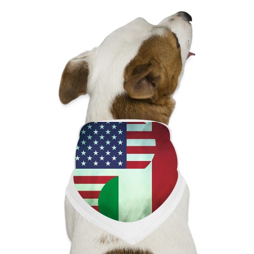 USA Italy Dual Yin Yang Flag - Dog Bandana
