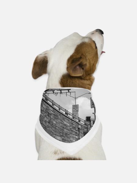 Cliffhanger: Brooklyn Bridge - Dog Bandana - white
