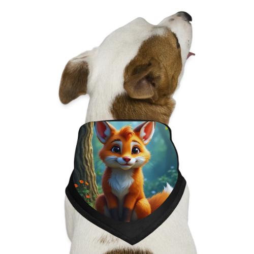 Magical fantasy fox in enchanted forest scene - Dog Bandana