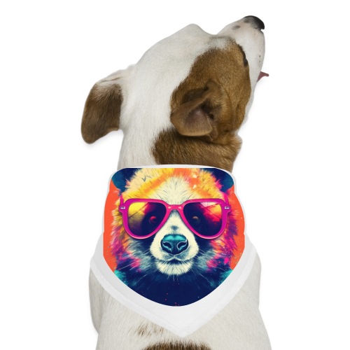 Panda in Pink Sunglasses - Dog Bandana