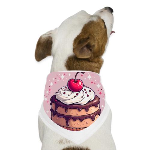 Cherry‑Topped Celebration Cake Design - Dog Bandana