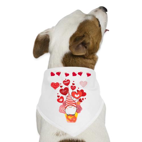 Design wrapped in love hearts, vibrating in love. - Dog Bandana