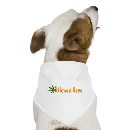 Allowed Here - weed/marijuana t-shirt - Dog Bandana