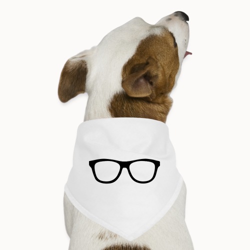 Black Hipster Glasses - Dog Bandana