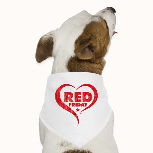 RED Friday Heart - Dog Bandana