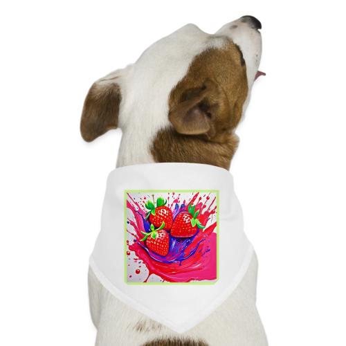 Vibrant Strawberry Splash - Dog Bandana