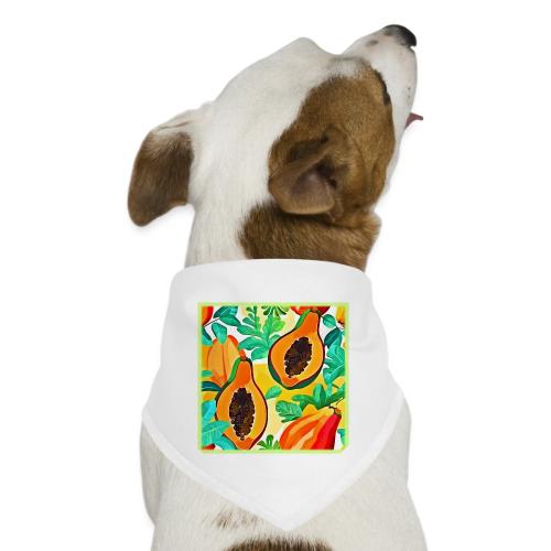 Tropical Papaya Pop Art - Dog Bandana