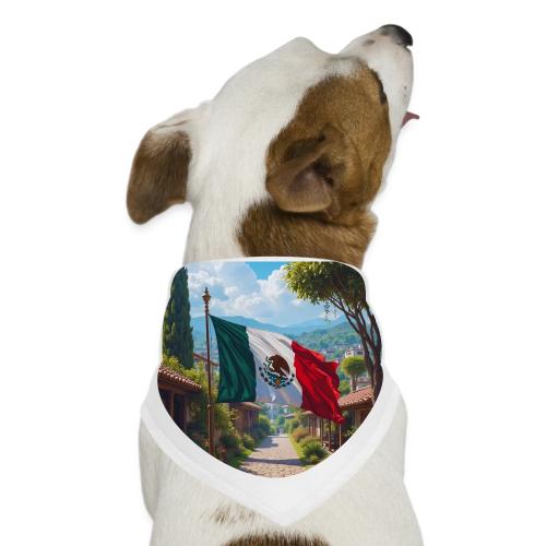 Mexican flag surrounded by nature and magic town - Dog Bandana