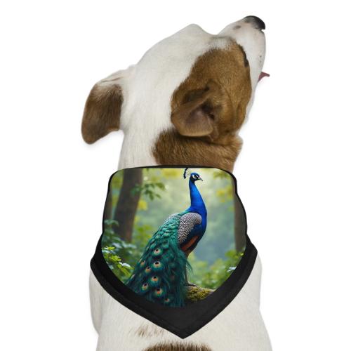 Majestic Peacock in Enchanted Forest - Dog Bandana