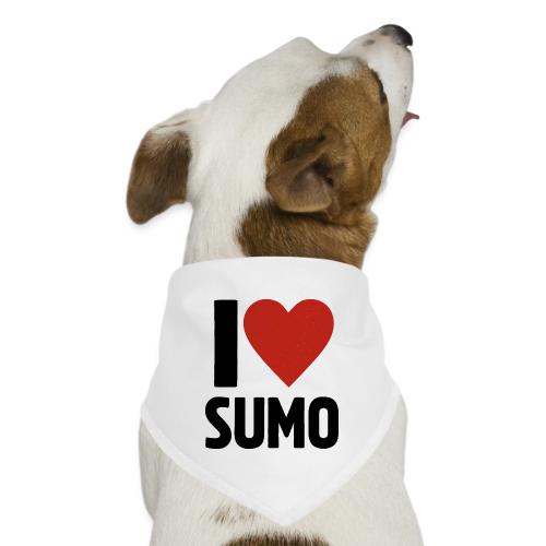 I Love Sumo – Bold Minimalist Sumo Wrestling Fan - Dog Bandana