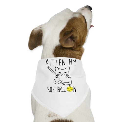 kitten my softballon - Dog Bandana