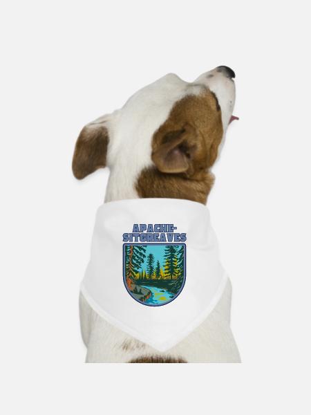 Apache Sitgreaves National Forest - Dog Bandana - white