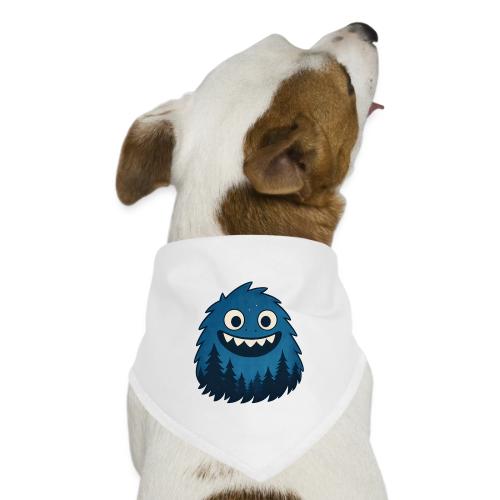 Whimsical Blue Forest Monster – Cute Cartoon Night - Dog Bandana