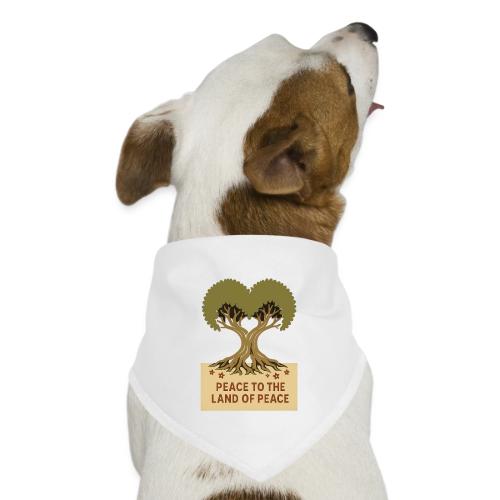 Peace To The Land Of Peace Tree Heart - Dog Bandana