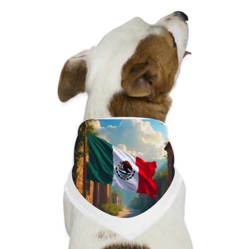 Mexican flag in Magical Town and Nature - Dog Bandana