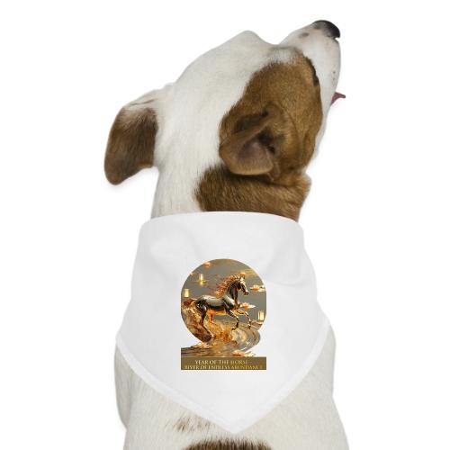 Year of the Horse Abundance T Shirt, Lunar NY Gift - Dog Bandana