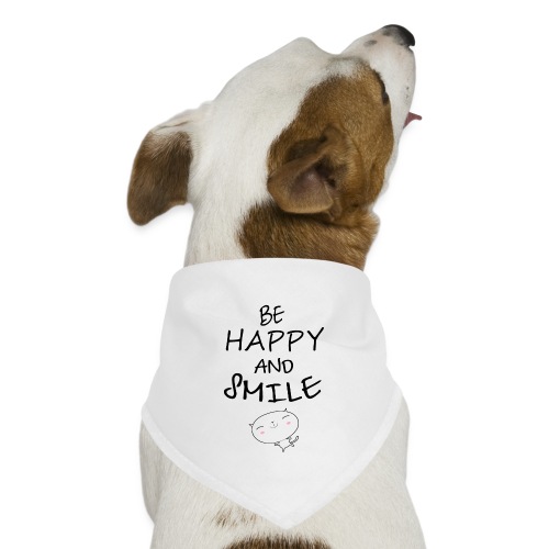 be happy and smile unique coffee mug - Dog Bandana