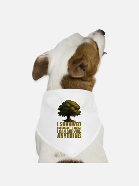 I Can Survive Anything - Dog Bandana - white - Front