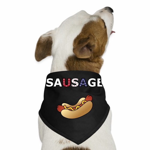 Patriotic BBQ Sausage - Dog Bandana