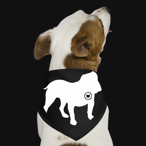 Bulldog love - Dog Bandana