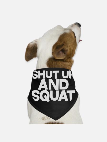 Squat - Dog Bandana - black - Front