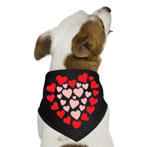 Hearts in a heart shape - Dog Bandana