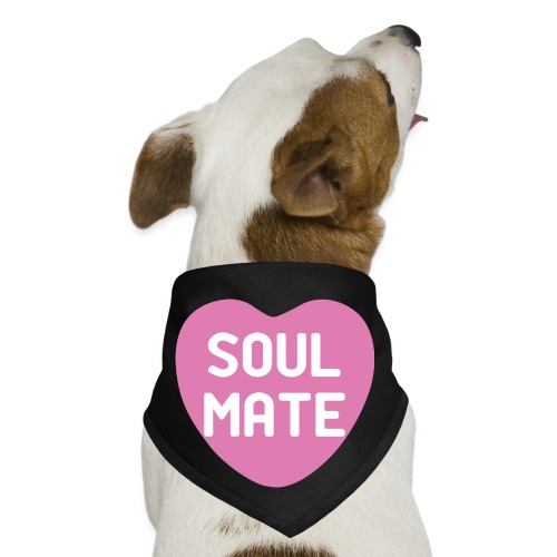 Soul Mate Hot Pink Candy Heart - Dog Bandana