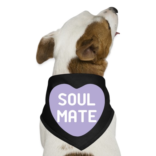 Soul Mate Purple Candy Heart - Dog Bandana
