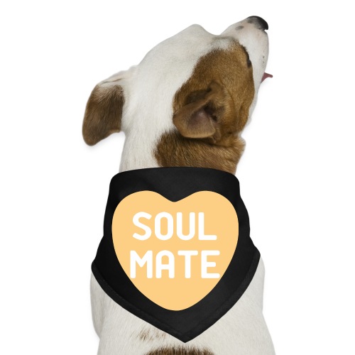 Soul Mate Orange Candy Heart - Dog Bandana