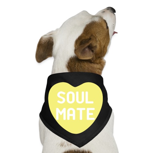 Soul Mate Yellow Candy Heart - Dog Bandana