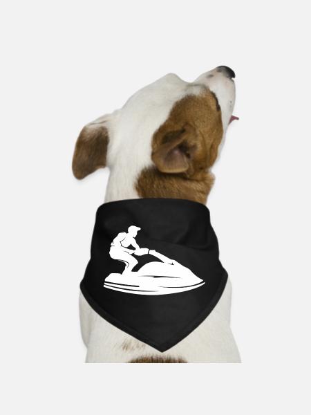 Jet Ski Jet Ski - Dog Bandana - black