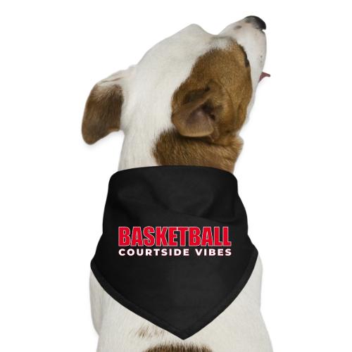 Courtside Vibes Basketball Typography Design - Dog Bandana