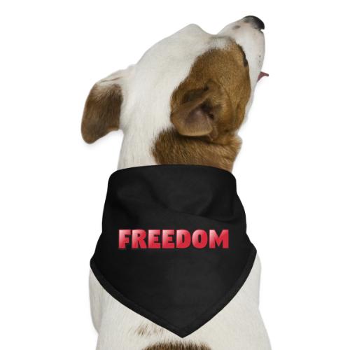 Freedom Bold 3D Word Art Design - Dog Bandana