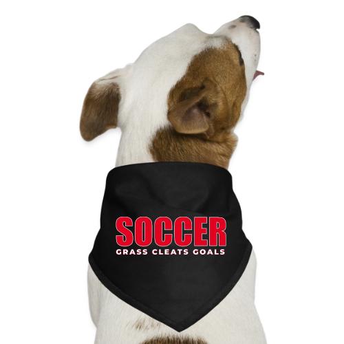 Soccer Grass Cleats Goals Typography Design - Dog Bandana