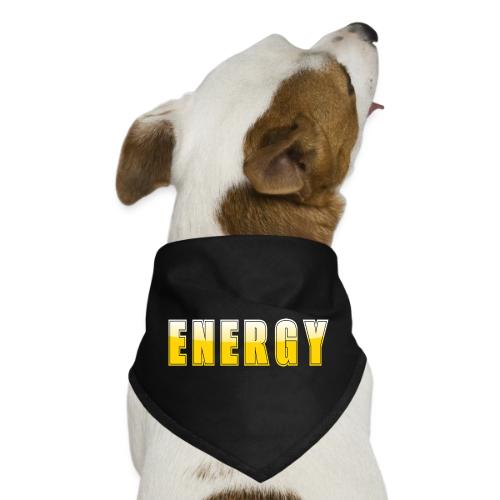 ENERGY Electric Yellow Power Word Design - Dog Bandana