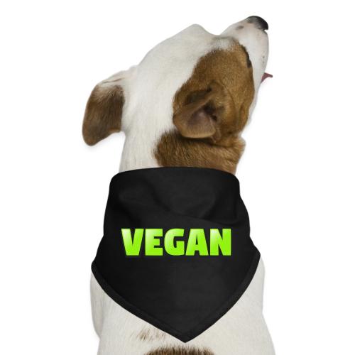 Vegan Bold Green Typography Design - Dog Bandana