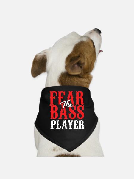Fear The Bass Player - Dog Bandana - black - Front