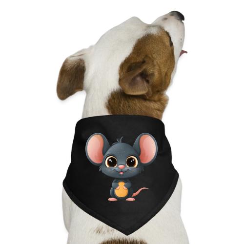 Joyful Cartoon Baby Mouse Smiling Brightly - Dog Bandana