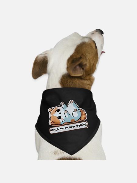 Procrastination Mode: On - Dog Bandana - black - Front